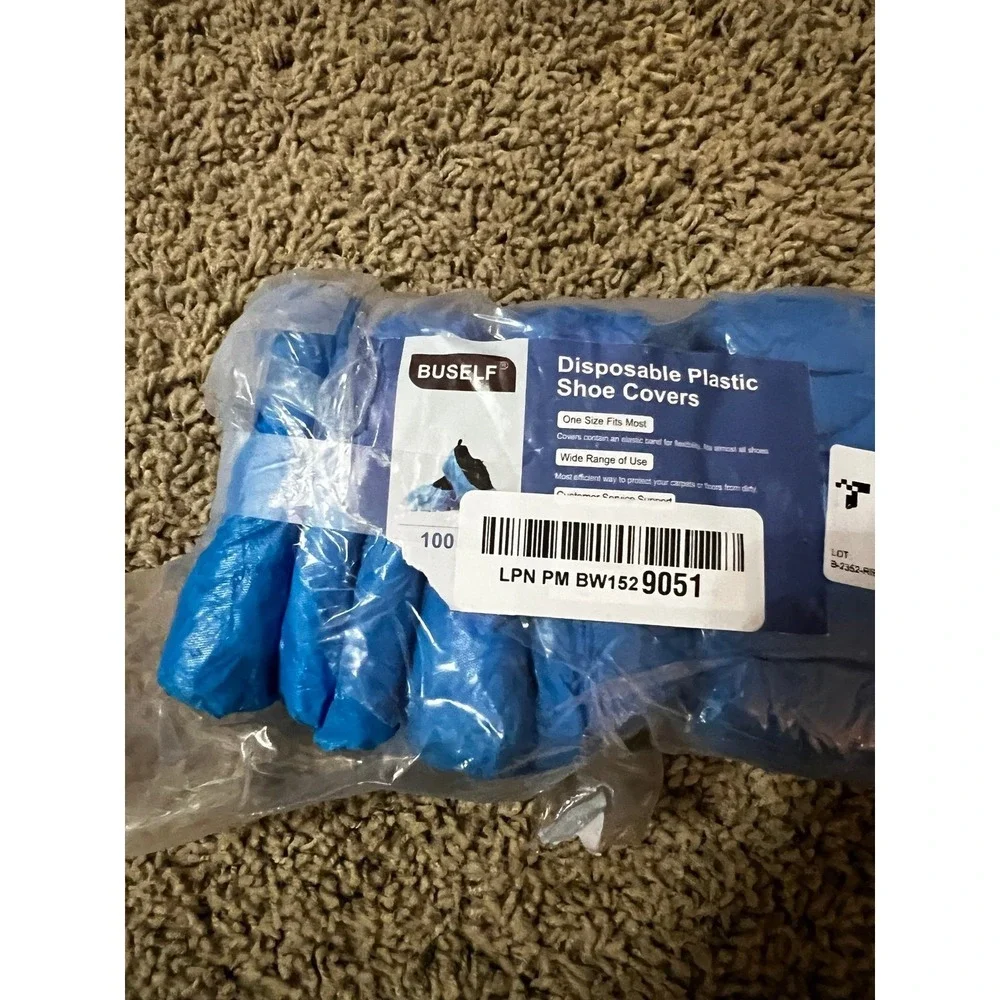 Shoe Covers Disposable Non Slip - Pack of 100 (50 Pairs), Premium Waterproof and